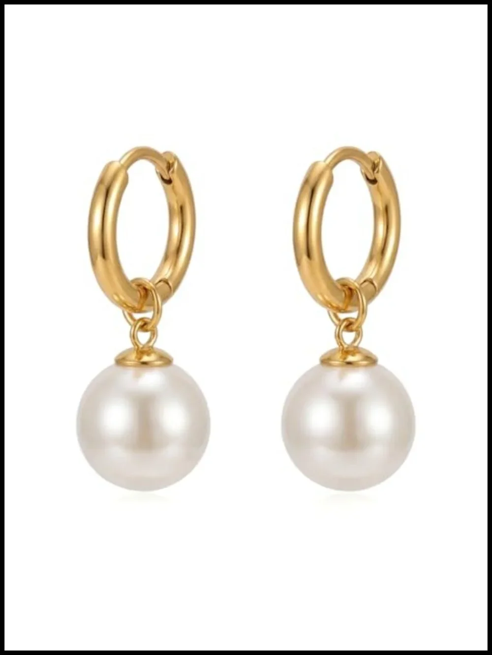 S925 Sterling Silver Pearl Earrings Set for Women Hypoallergenic Stainless